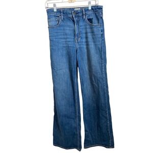 Faherty Dream Jean Wide Leg  High Rise Organic Cotton Indigo Jeans Size 29
